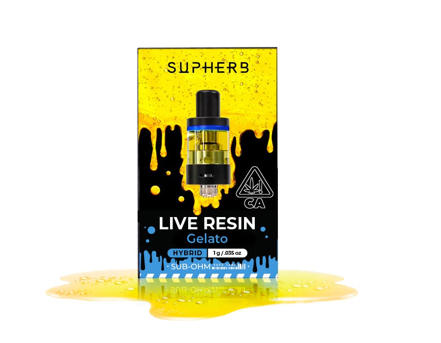 Gelato Supherb Live Resin Cartridge